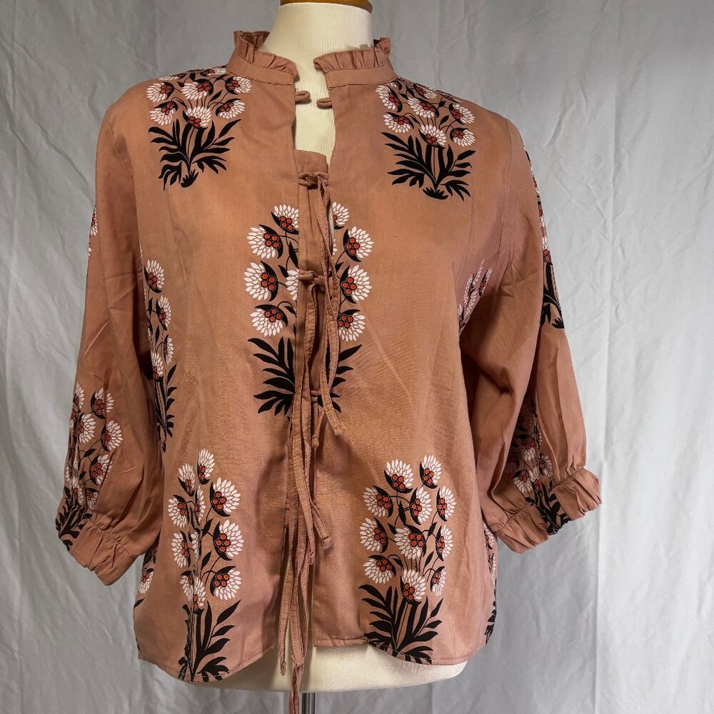 Absolute Brown Print, Sz S, NWT